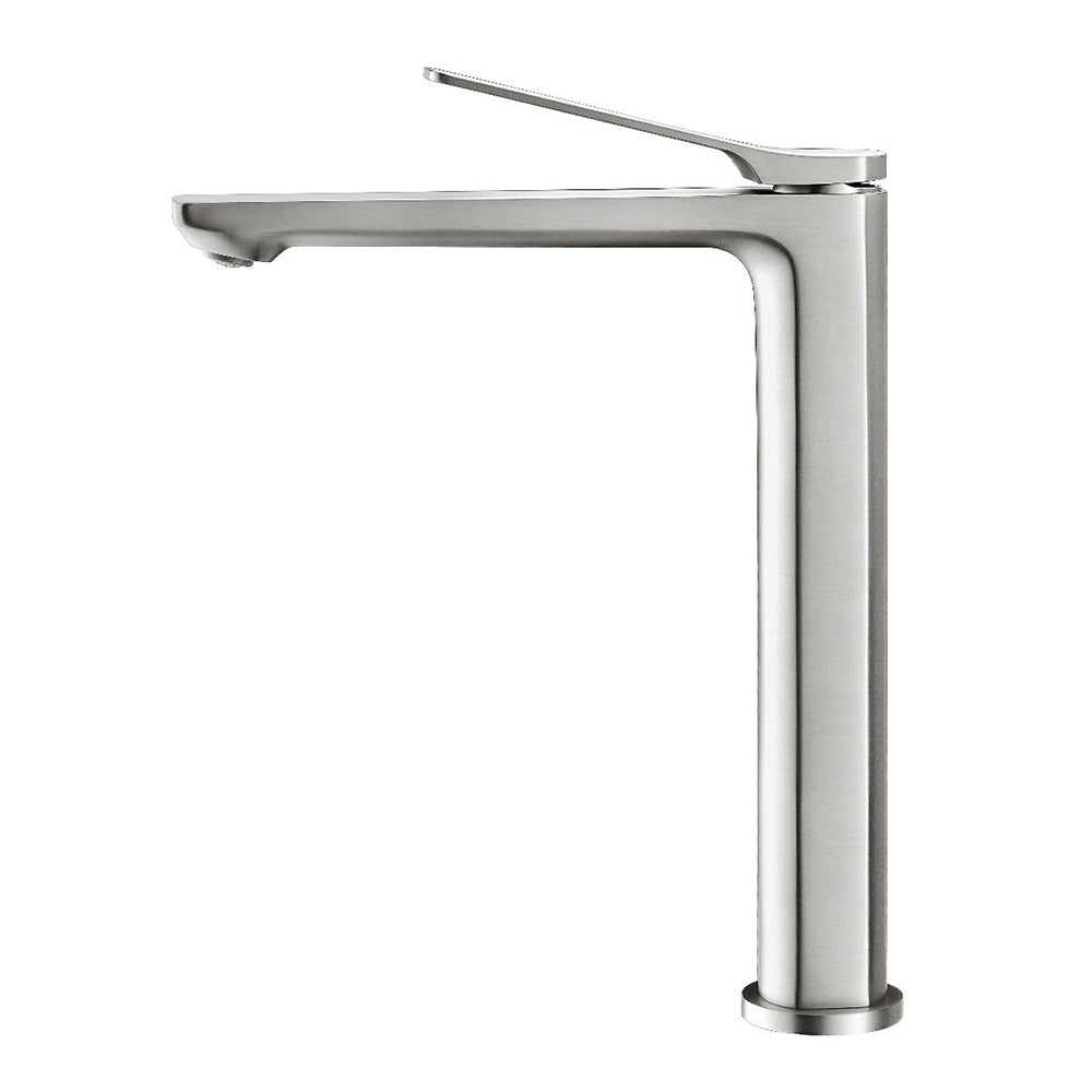 RUSHY Brushed Nickel Tall Basin Mixer